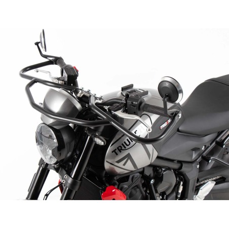 Hepco Becker 5037682 00 01 Barra di protezione anteriore nera per Triumph Trident 660 dal 2025