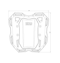 Hepco Becker 6807682 01 01 Smartrack portapacchi posteriore per bagagli morbidi per Triumph Trident 660 dal 2025