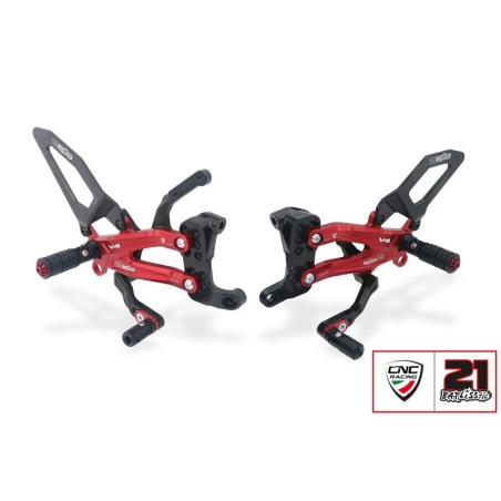 CNC Racing PE406RBTB Pedane regolabili Ducati Panigale V4/V4 S/V4 R