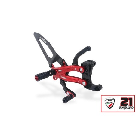 CNC Racing PE406RBTB Pedane regolabili Ducati Panigale V4/V4 S/V4 R