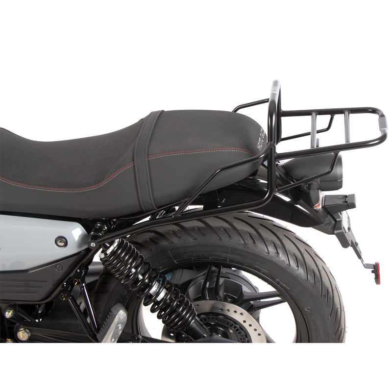 Portapacchi Universale Per Moto: In Metallo, Stile Retrò, Con Ventose, Per Serbatoi Lisci, Colore Nero