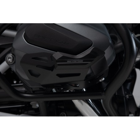 SW-Motech MSS.07.904.10202/B Protezione cilindri in alluminio Nero BMW R1250GS/RT/RS