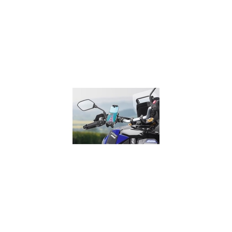 LUROON Porta Cellulare Moto, Universale Porta Cellulare da Bicicletta Impermeabile con Rotazione a 360°, Portatelefono Moto Manubrio Toccare ID Viso ID Compatibile con Smartphone da 5,5 a 7,0
