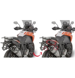 PLR7706 GIVI Portavaligie laterali a rimozione rapida per KTM 1050 Adventure 2015 e KTM 1290 super adventure