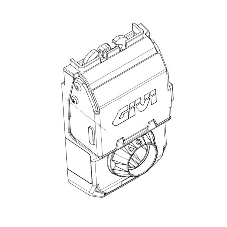 Givi Z8452CMR blocco cerniera per bauletto Trekker Outback Evo 42/58L