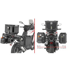 Kappa KLO9352CAM Portavaligie CAM‑SIDE per Moto Morini X‑Cape 700