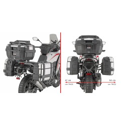 Givi PLO9352MK Portavaligie laterale Monokey per Moto Morini X‑Cape 700