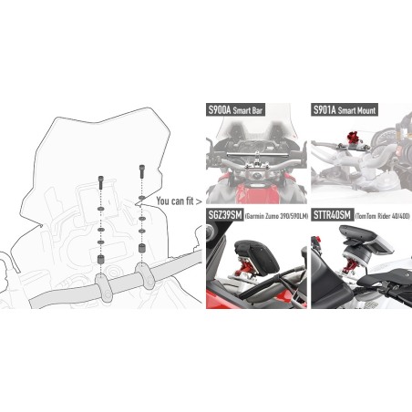 Givi 04SKIT kit viteria per S900A / S901A Smart Bar