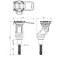 Quad Lock QLM‑HBC Clamp Mount manubrio moto – supporto telefono Quad Lock QLM‑HBC Clamp Mount manubrio moto – supporto telefono