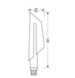 Lampa 90473 frecce moto Ciclone a led