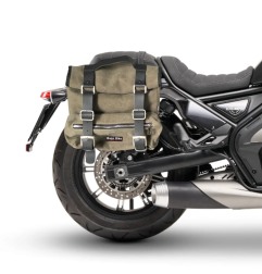 Bags & Bike SAHARA V CALI Coppia Borse Laterali Canvas Verde Per Moto Morini Calibro Dal 2024