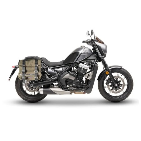 Bags & Bike SAHARA V CALI Coppia Borse Laterali Canvas Verde Per Moto Morini Calibro Dal 2024
