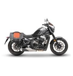 Bags & Bike CLASSIC NC CALI Borsa Laterale Classic Nera E Cuoio Pvc Pu Pelle Idrorepellente Per Moto Morini Calibro Dal 2024