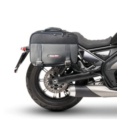 Bags & Bike TRAVEL CALI Borse Laterali Viaggio 19 Litri Cordura Pvc Pelle Idrorepellente Per Moto Morini Calibro Dal 2024