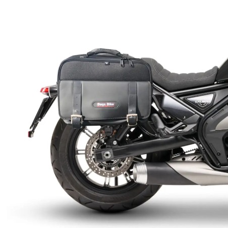 Bags & Bike TRAVEL CALI Borse Laterali Viaggio 19 Litri Cordura Pvc Pelle Idrorepellente Per Moto Morini Calibro Dal 2024