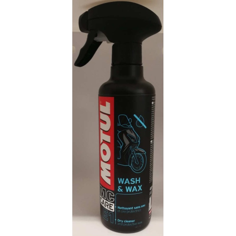 Motul E1 wash & Wax detergente a secco moto