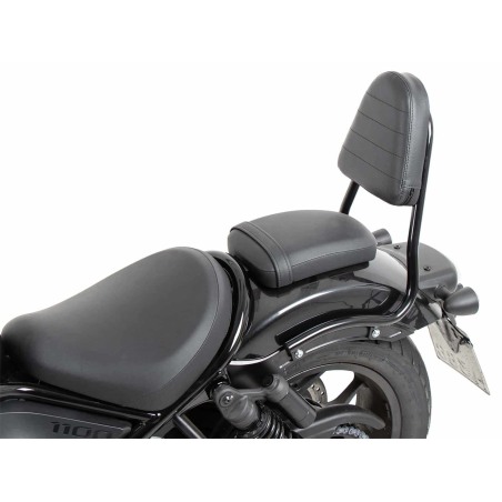Hepco Becker 42169557 00 01 Sissybar senza portapacchi posteriore (tipo tubolare) nero per Honda CMX 1100 Rebel / DCT / SE dal 2