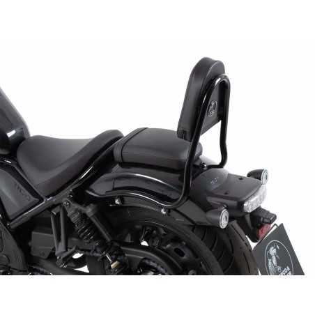 Hepco Becker 42169557 00 01 Sissybar senza portapacchi posteriore (tipo tubolare) nero per Honda CMX 1100 Rebel / DCT / SE dal 2