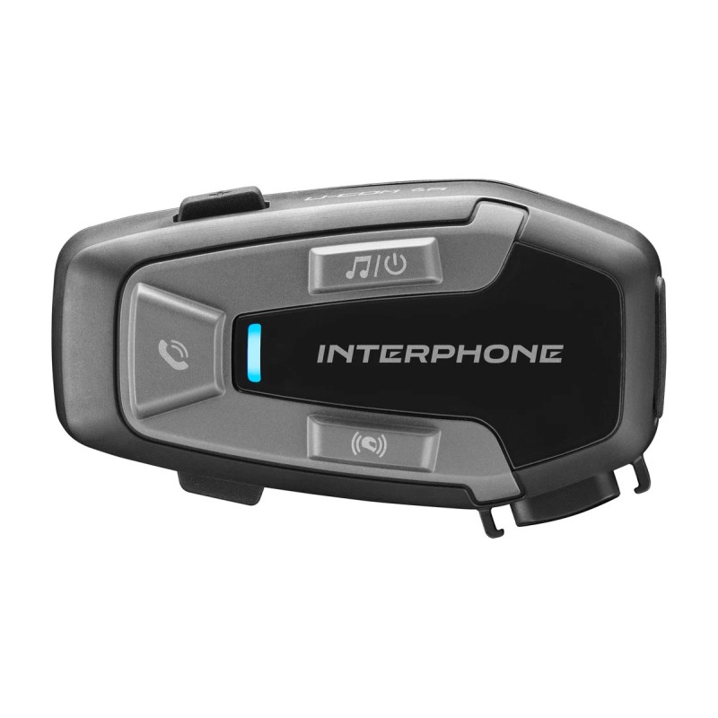 CellularLine INTERPHOUCOM6R Interfono Bluetooth 5.2 Universale Per Casco Moto Con Audio Hd, Autonomia 15h