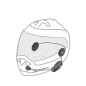 CellularLine INTERPHOUCOM8R Interfono Mesh Singolo Compatibile Con Caschi Nolan, Schubert, Scorpion, Shark, Shoei, Xlite