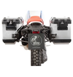 Hepco Becker 6516546 00 01-00-40 Sidecarrier Cutout con Xplorer sideboxes argento per BMW R 12 G/S dal 2025