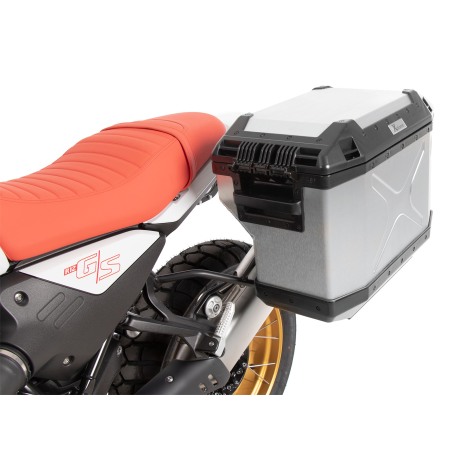 Hepco Becker 6516546 00 01-00-40 Sidecarrier Cutout con Xplorer sideboxes argento per BMW R 12 G/S dal 2025