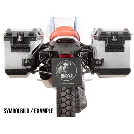 Hepco Becker 6516546 00 01-01-40 Portavaligie laterale Cutout con valigie Xplorer nere per BMW R 12 G/S dal 2025