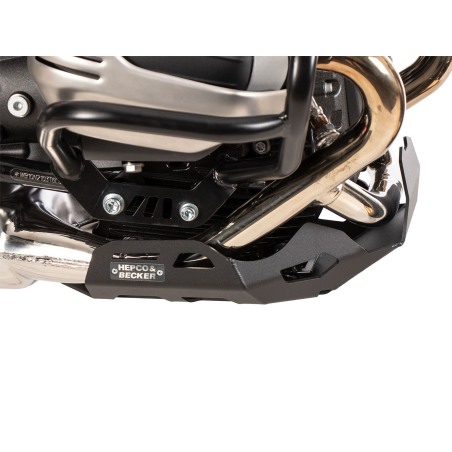 Hepco Becker 8106546 00 01 Piastra paramotore nera per BMW R 12 G/S dal 2025