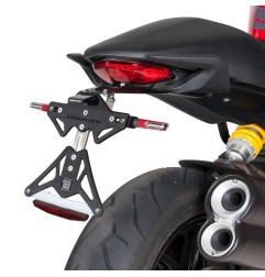 Portatarga reclinabile Barracuda DN8104 per Ducati Monster 821 dal 2014 al 2017