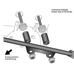 700009375 Kit fissaggio supporto portapacchi Hepco & Becker per Honda CRF 1000 L Africa Twin dal 2016