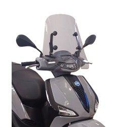 Parabrezza Summer Fabbri 3650/EX per Piaggio Liberty e S 50/125/150 dal 2025 - Serigrafia e Spessore Maggiorato