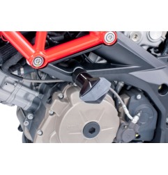 Puig 4706N tampone paratelaio nero R12 per Aprilia Shiver 900