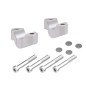 Hepco Becker 42353547 20 09 Rialzo manubrio per Suzuki GSX-S 1000 GT/Travel dal 2022 al 2024, 20mm argento