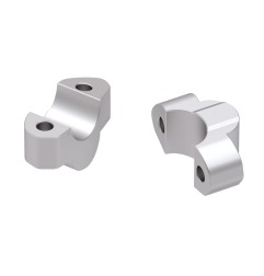 Hepco Becker 42353547 20 09 Rialzo manubrio per Suzuki GSX-S 1000 GT/Travel dal 2022 al 2024, 20mm argento
