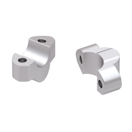 Hepco Becker 42353547 20 09 Rialzo manubrio per Suzuki GSX-S 1000 GT/Travel dal 2022 al 2024, 20mm argento