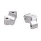 Hepco Becker 42353547 20 09 Rialzo manubrio per Suzuki GSX-S 1000 GT/Travel dal 2022 al 2024, 20mm argento
