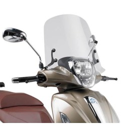 357A Parabrezza GIVI trasparente per Piaggio Beverly 125ie-300ie dal 2010 e Beverly 350 Sport Touring dal 2012