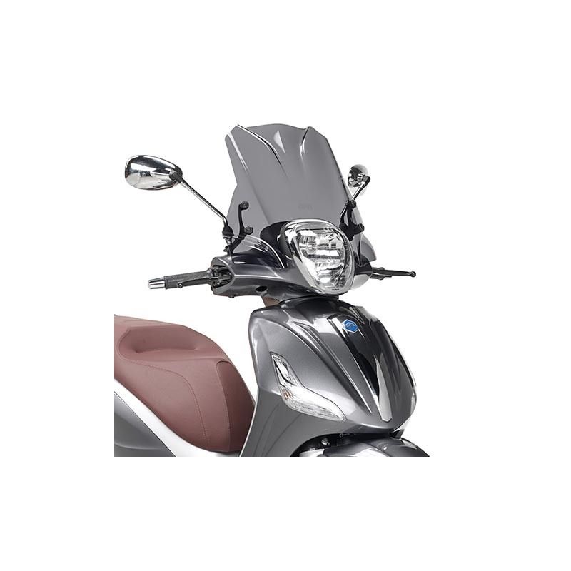 5606S Cupolino GIVI fumé per scooter Piaggio Beverly 125ie-300ie dal 2010 e Beverly 350 Sport Touring dal 2012