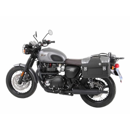 Hepco Becker 6307684 00 01 Portaborse laterale C-Bow nero per Triumph Speed Twin 900 dal 2023 al 2024