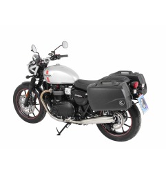 Hepco Becker 6537684 00 01 Portavaligie laterale fisso nero per Triumph Speed Twin 900 dal 2023 al 2024
