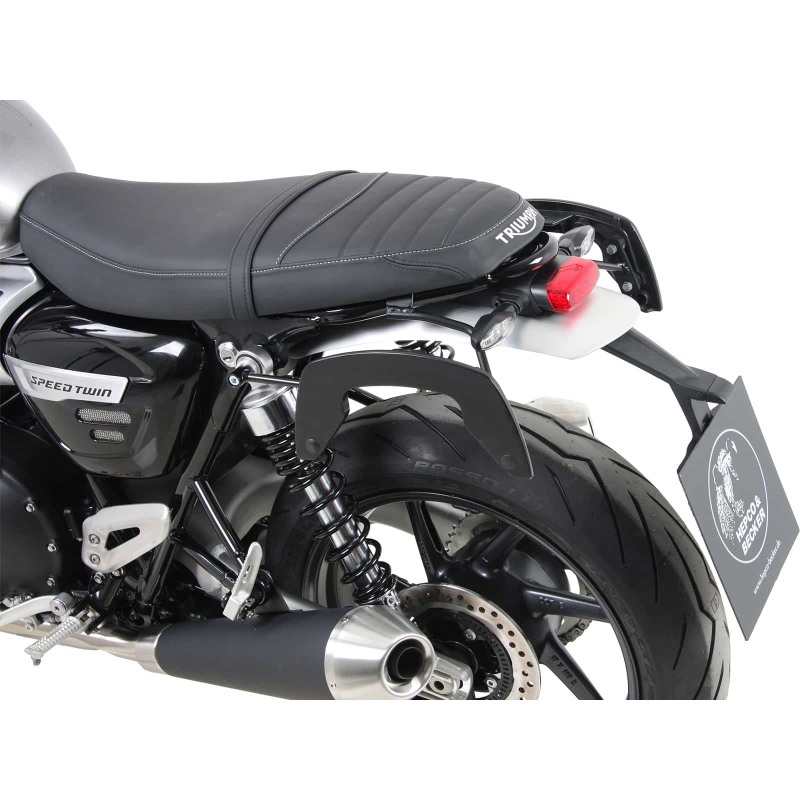Hepco Becker 6307647 00 01 Portaborse C-Bow nero per Triumph Speed Twin 1200 / RS dal 2022