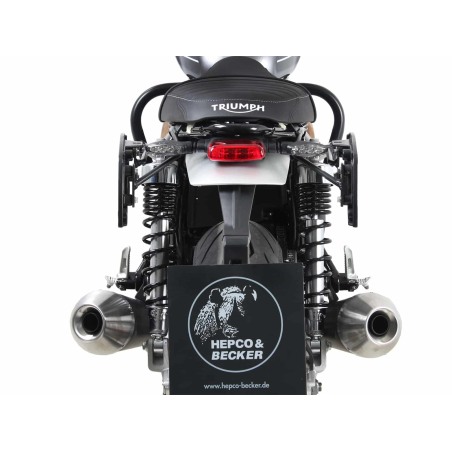 Hepco Becker 6307647 00 01 Portaborse C-Bow nero per Triumph Speed Twin 1200 / RS dal 2022