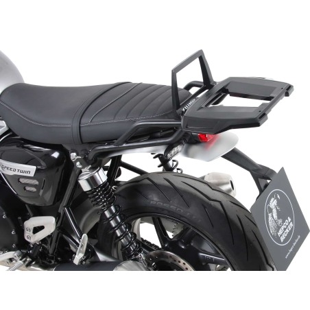 Hepco Becker 6527647 01 01 Portapacchi Alurack nero per Triumph Speed Twin 1200 / RS dal 2022