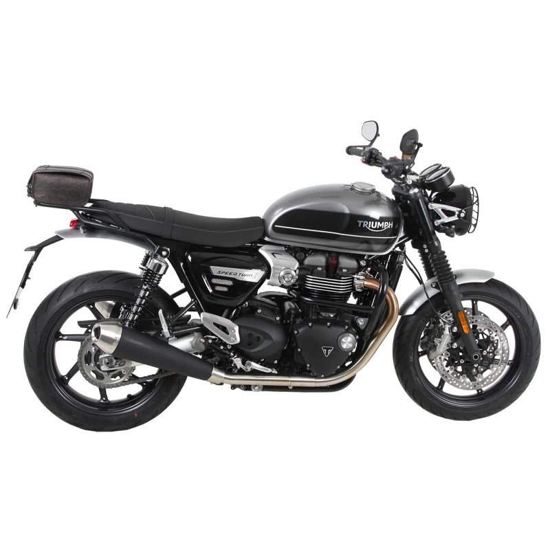 Hepco Becker 6587647 01 01 Portapacchi posteriore tubolare nero per Triumph Speed Twin 1200 / RS dal 2022