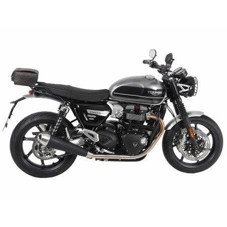 Hepco Becker 6587647 01 01 Portapacchi posteriore tubolare nero per Triumph Speed Twin 1200 / RS dal 2022
