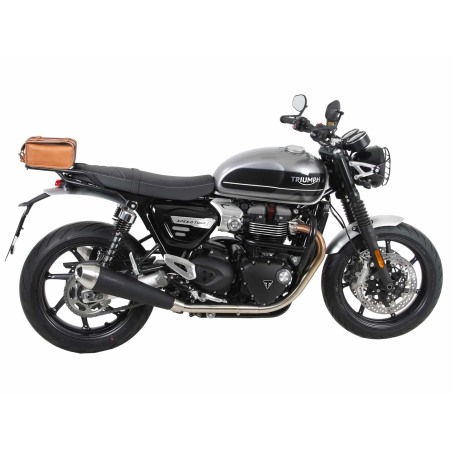 Hepco Becker 6587647 01 01 Portapacchi posteriore tubolare nero per Triumph Speed Twin 1200 / RS dal 2022