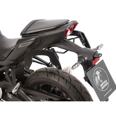Portapacchi Posteriore GP Kompozit Per MT-25 / MT-03 2017-2023 – Alluminio E Ferro – Nero – Per Bauletto E Passeggero