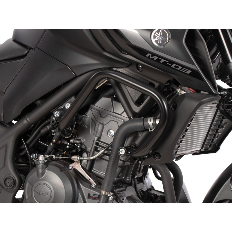Hepco Becker 5014584 00 01 Barra di protezione motore nera per Yamaha MT-03 dal 2025