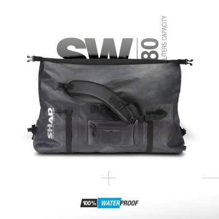 Shad SW80 Borsa posteriore impermeabile 80L trasformabile in zaino