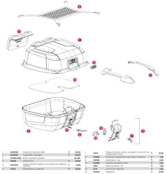 GIVI Z8211N902CPR Coppia cover montati Per Bauletto B45B+